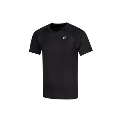 Solid Color Outdoor Casual Round Neck Short Sleeve T-Shirt Men Tops Black 2011C701-001