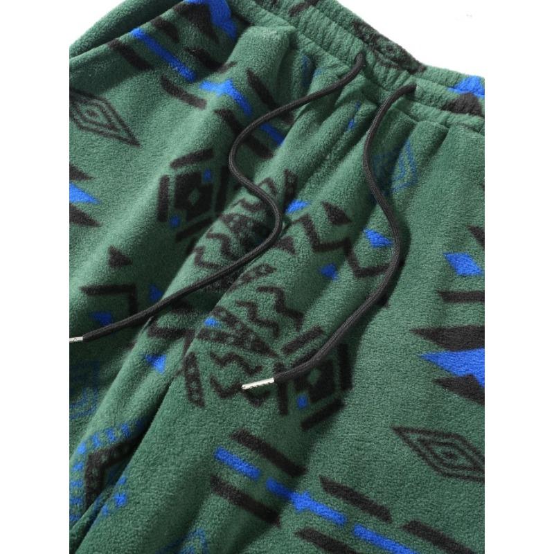 Autumn and Winter Popular New Casual Thickened Pattern Solid Color Rope Trousers and Sweatpants