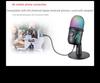 V5 RGB USB Condenser Microphone - Noise Reduction for PC, Mobile, Live Karaoke, and Gaming.