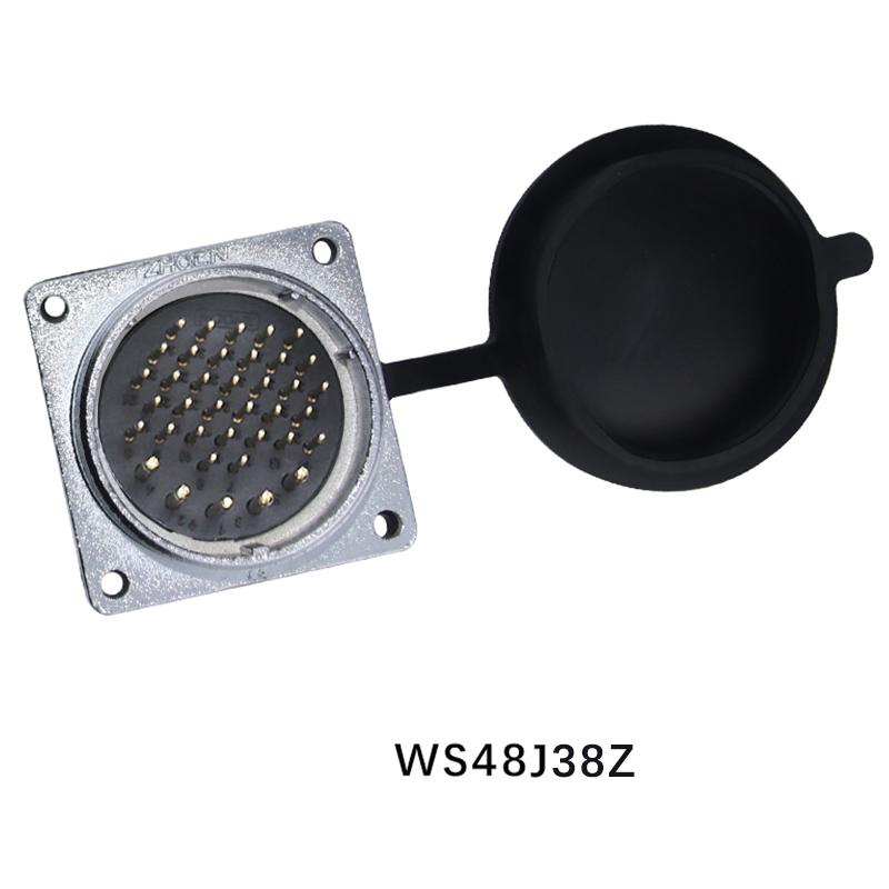 ZHQCN WS48 TQ+Z Waterproof M48 Female Plug Male Socket Panel 5 7 20 27 38 42 Pin Industrial Aviation Connector Electrical Power