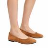 Women's Pointed Toe Flat Shoes Slip On Ballet Style Low Heel Casual Comfortable Soft Material Footwear