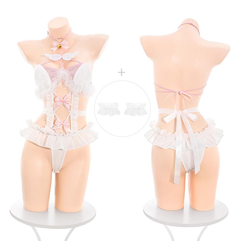 Sexy Cat Ear Cosplay Virgin School Lolita Open High Leg Leotard with Stockings Arm Bun Girl One For Events [SENMHS] Lingerie, Killer, Swimsuit, Style,