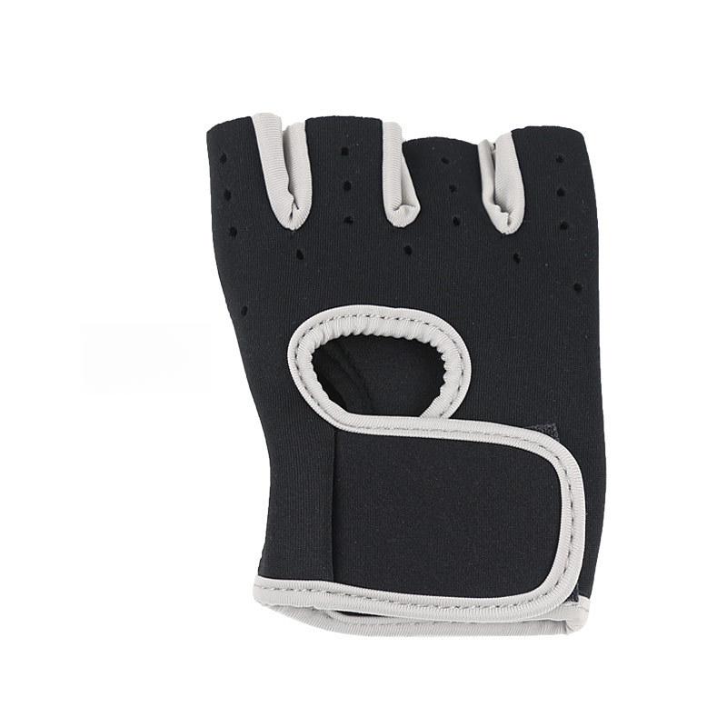 Unisex Dumbbell Equipment Horizontal Bar Exercise Wrist Guard Gym Half Finger Sports Non-slip Gloves