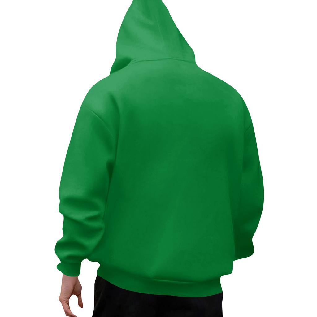 Свободное мужское худи с рождественским принтом