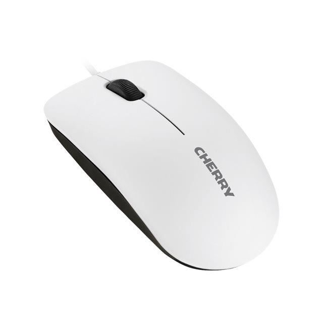 CHERRY MC 1000 Optical Wired Mouse - 3 Buttons - 1200 Dpi - White