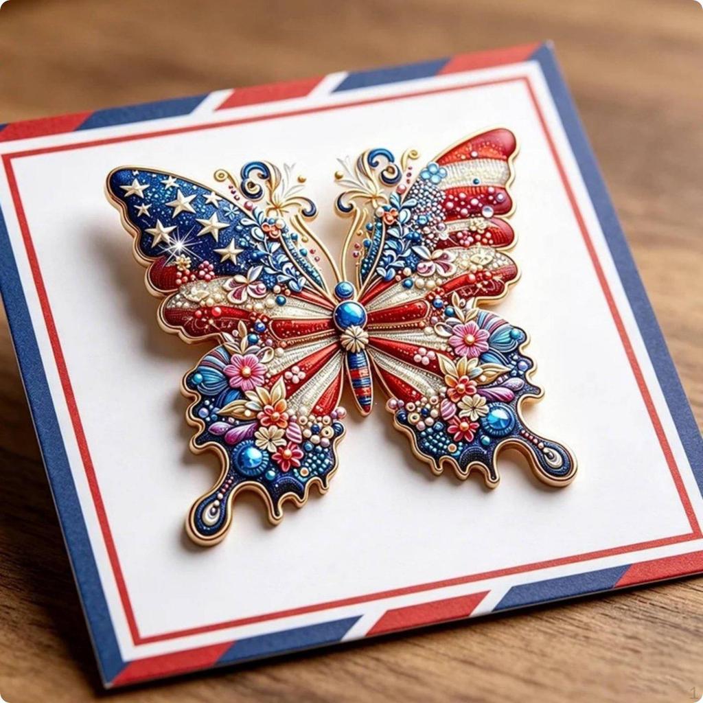 Freedom Anniversary Pin Commemorative Enamel Brooch Tone Lapel for Collectors, Nationalists,