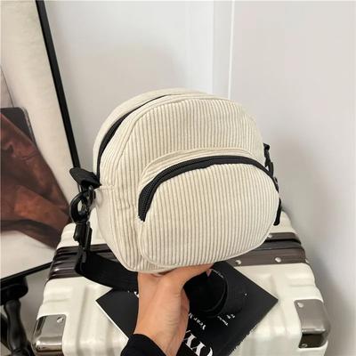 Autumn Simple Small Square Shoulder Bag for Women Versatile Ladies Corduroy Crossbody Bag Casual Lightweight Female Phe Clutch