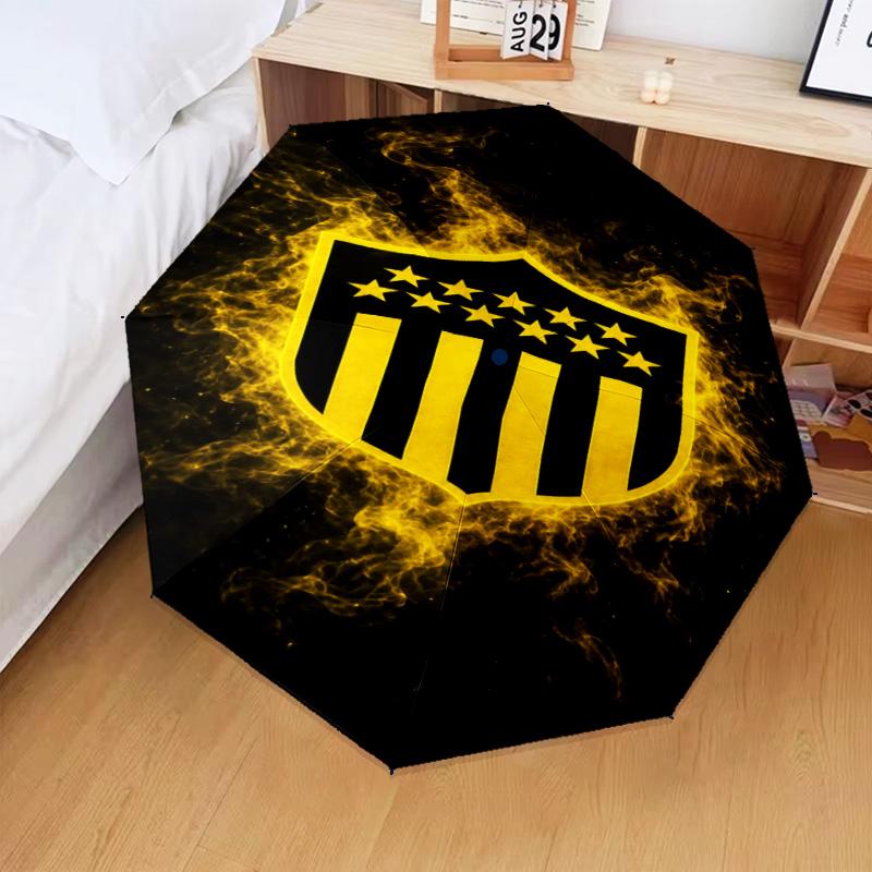 Peñarol Football Club Umbrella Folding Umbrella, Automatic Umbrella 8-Frame for Travel, Camping Use Gift for Halloween Christmas
