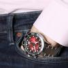 Tissot Collezione Stella Marina Movimento al Quarzo Orologi da Uomo Orologio 45,5 mm Quadrante Rosso Cassa in Acciaio Inossidabile T120.417.11.421.00