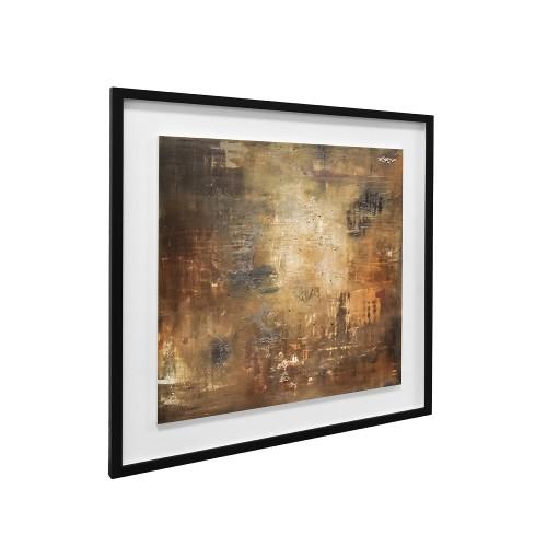 Soozy Barker Copper Earth Wood Framed Plaque