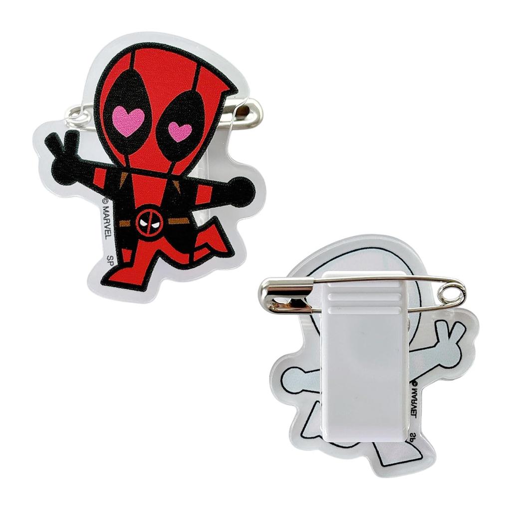 Small Planet Marvel Acrylic Badge SD Complete Set of 5 "Deadpool & Wolverine"