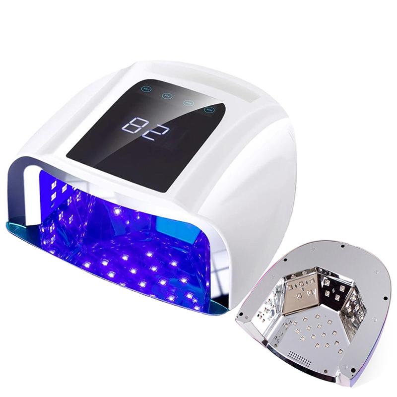96W Mirror Reflective Bottom Nail Lamp Gel Polish Dryer Manicure Machine UV Light for Nails Professional Nail UV LED Lamp