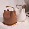 2025 New Imported Cowhide Leather Women's Bag High-end Commuting Basket Multifunctional Hand-held Bucket