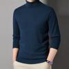 Neuer Stehkragen-Pullover für Herren, Strickpullover, Winter-Halb-Stehkragen-Bottom-Shirt mit langen Ärmeln, trendig, lässig