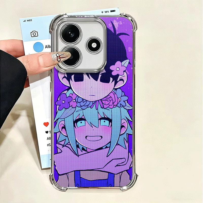 O-Omori Cartoon Game Soft Phone Case For Xiaomi Poco X7 X8 Pro Max X6 X5 X3 F8 Ultra F7 M8 M7 M5S Redmi 15C 15A 15 14C 13C 12C 1