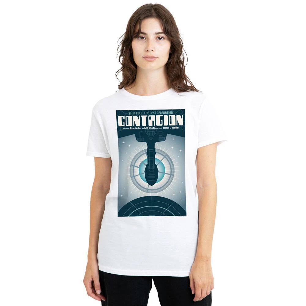 Star Trek TNG Season 2 Episode 11 Ladies T-Shirt S-2XL, White S