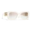 Chanel Solid Color Design Irregular Shape Sunglasses Women Sunglasses White CH5536Q