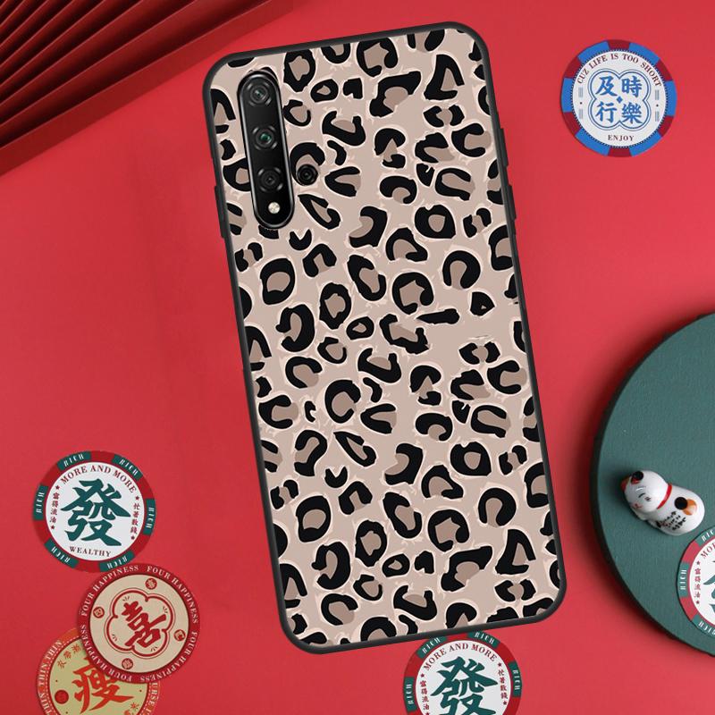 Tan Leopard For Huawei Nova 11i 8i 12i 12s 9 10 SE Y60 Y70 Y90 Y72 Y73 Y61 Y91 P60 Pro P30 P40 Lite Case