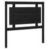 VidaXL Headboard Black 95.5x4x100 Cm Solid Pine Wood 817924