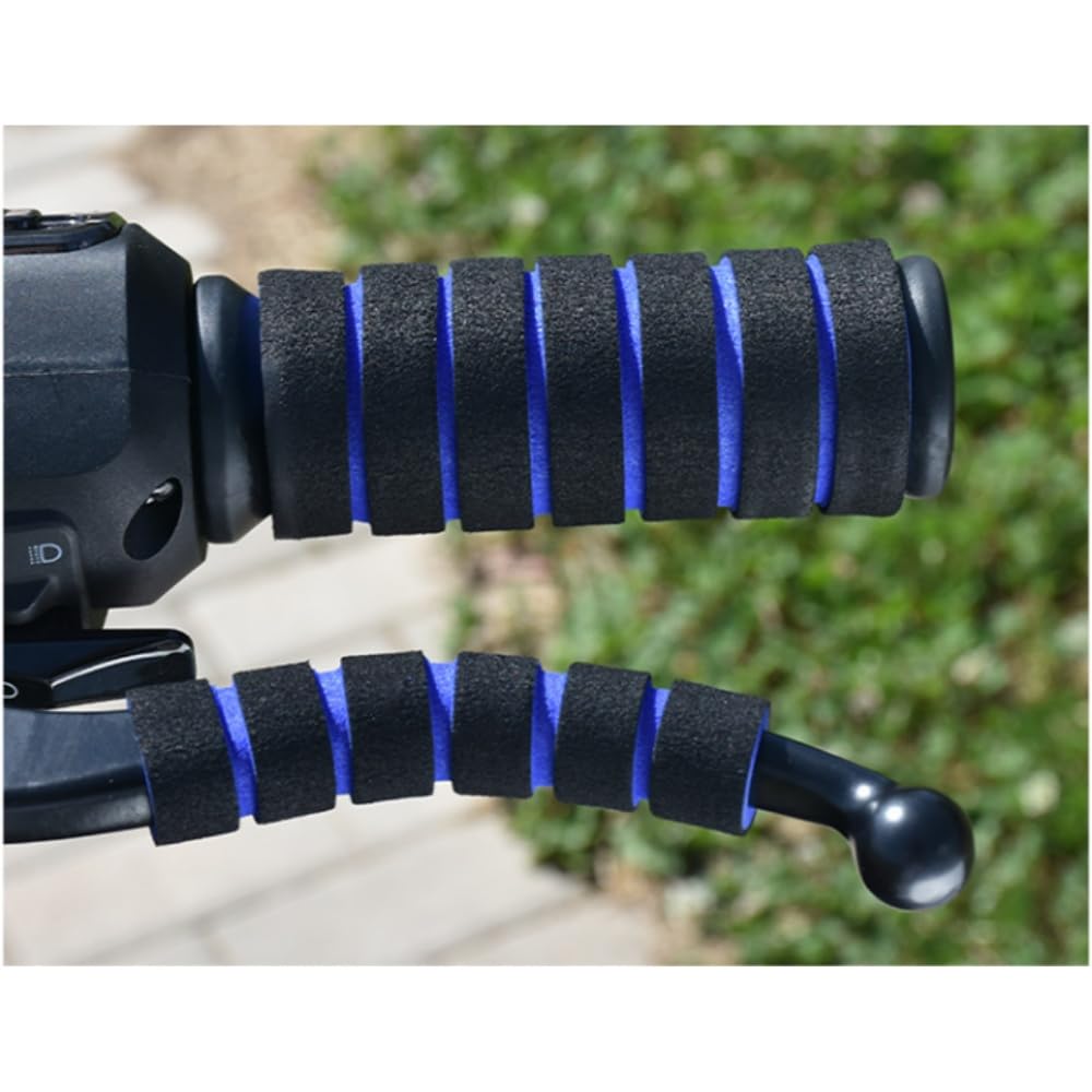 Satz aus 4 Lenkradgriffen aus Schwammmaterial & Bremshebelabdeckungen Rutschfestes Design