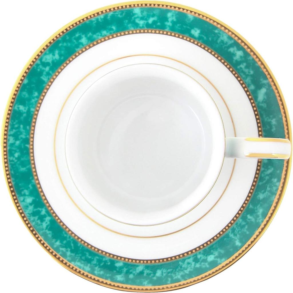 CANION WITS Vesuvio Filiżanka do kawy i spodek, Designerska zastawa stołowa w stylu zachodnim (Prezent, Dom, Kawiarnia, Restauracja, itp.) na Piękny Stół Jadalny [Canyon Wits]