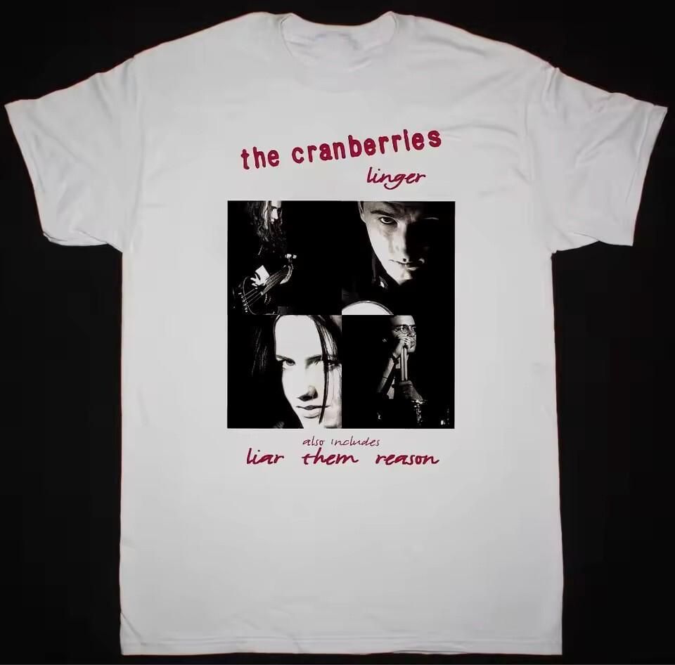 Linger The Cranberries Band Gift For  Unisex White T-shirt Size S-5XL Unisex T-Shirt XXXXL