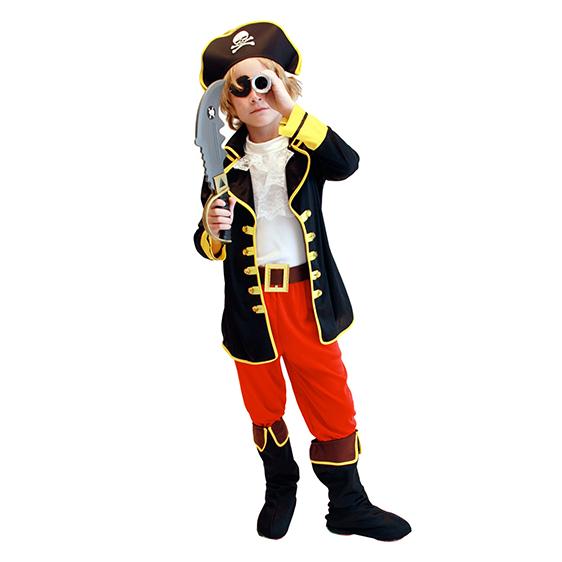 Junge Kind Kind Performance Kleidung Cosplay Kleidung Anzüge Karneval Halloween Party Kinder Karibik Pirat Samurai Kostüm