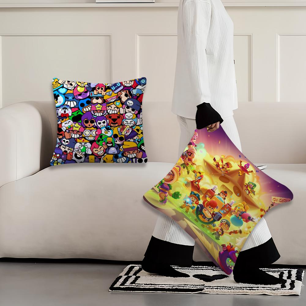 Game B-BrawlES S-StarEs B Pillow Case Home Sofa Living Room Office Shop Cover Printing Comfort Decoration Nordic Simplicity
