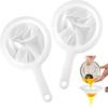 2 Piece Fine Nylon Mesh Strainer Kitchen Food Yogurt Mesh Sieve Plastic Mesh Colander with Handle Mini Brine Shrimp Separation