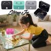 Lockable Money Safe Box With Key Portable Metal Cash Box Piggy Bank Storage Security Box Mini Coin Collection Case For Kids