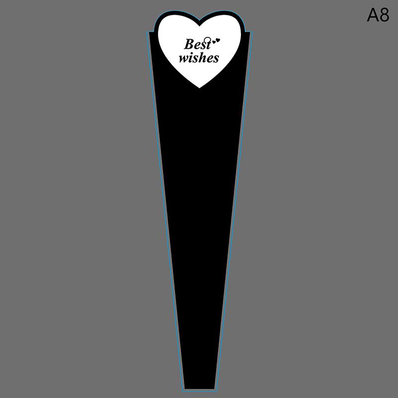 Lot de 50 sachets d'emballage de fleurs en cellophane transparent pour bouquet de roses simples, pour la Saint-Valentin