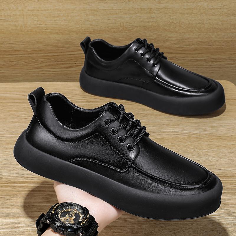 New Men's Casual Shoes Luxury Handmade Designer Lace up Dress Shoes Comfy Genuine Leather Business Shoes for Men Formal Footwear