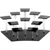 Acrylic Display Stands,10-Tier Action Figure Display Stand,Multilevel Acrylic Risers for Funko Pop Cupcake Dessert and Perfume Display,Display Risers