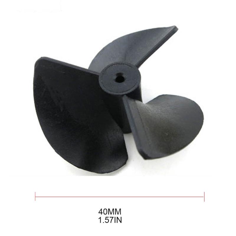 Profession 3-blades Propellers with 2mm Shaft Hole Durable Nylon Paddle for Boat Fan Shape Plastic Paddle