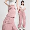 Wide-leg Overalls Women's Spring and Summer Thin New Two-wear Thin Sweatpants Straight Quick-drying Casual Pants
