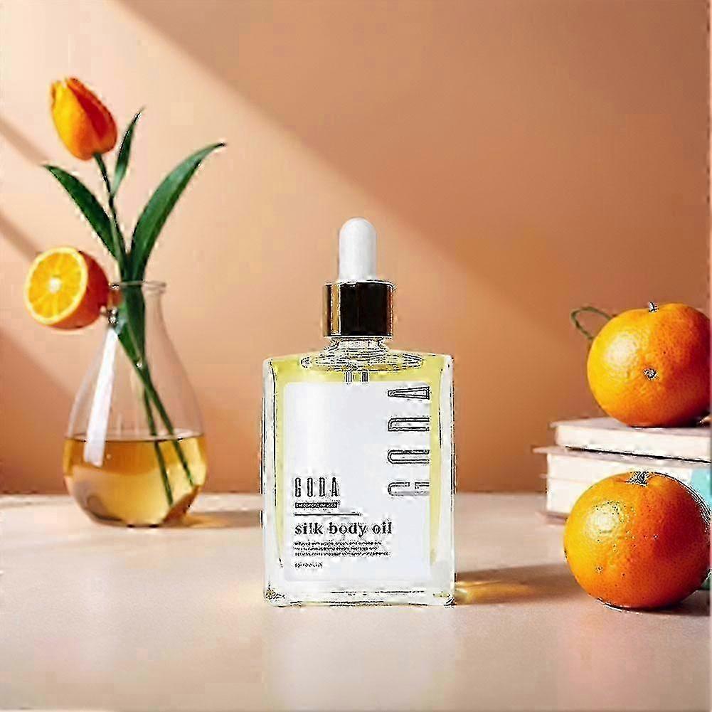 Silk Body Oil, 50ml Nourishing with Natural Protein Extract for Smooth Glowing Skin, Lightweight Non - Greasy for All Skin Types