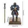 Knight Sculpture Pen Holder Unique Desk Organizer for Artist Teacher Workplace Stationery Pencil Brush Markers Office Decor