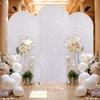 Sequin Wedding Arch Stand Cover Glitter Arch Backdrop Cover Round Top Party Backdrop