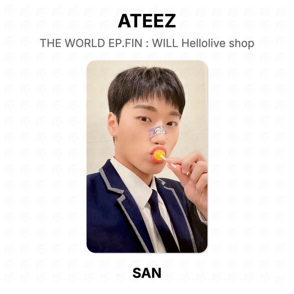 ATEEZ THE WORLD EP.FIN : WILL Hellolive Shop Official Photocard