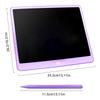 Tecnock Ultra-Thin 16-inch Large Screen Electronic Memo Pad with Color Screen, High Brightness, for Message Board, Business Notes, Kids' Drawing, and