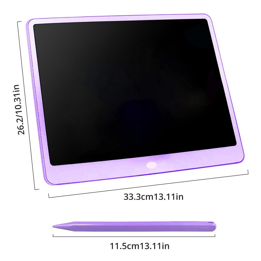 Tecnock Ultra-Thin 16-inch Large Screen Electronic Memo Pad with Color Screen, High Brightness, for Message Board, Business Notes, Kids' Drawing, and