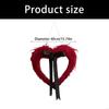 Valentine's Day Wreaths Heart Wreath for Front Door Valentines Heart Wreath for Anniversary Wedding Dinner Decors HX6C