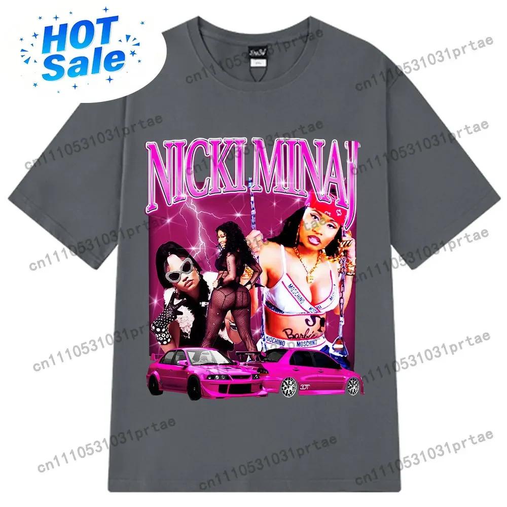 Nicki Minaj Graphic Tshirt 90s Vintage Hip Hop T Shirt Unisex Wounisex Casual Cotton Oversized Short Sleeve Aesthetic Trendy Tshirts