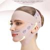 Bandagem de emagrecimento facial de dois andares, cinto de levantamento facial, cinta de emagrecimento facial em linha V, tensor de queixo duplo, ferramenta de máscara facial de tira fina