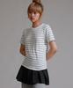 LIKE THE MOST One Stripe Regular Short Sleeve T-Shirt_Gray