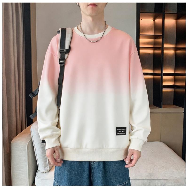 Men S Loose Long Sleeve Pullover Sweatshirt For Young Men