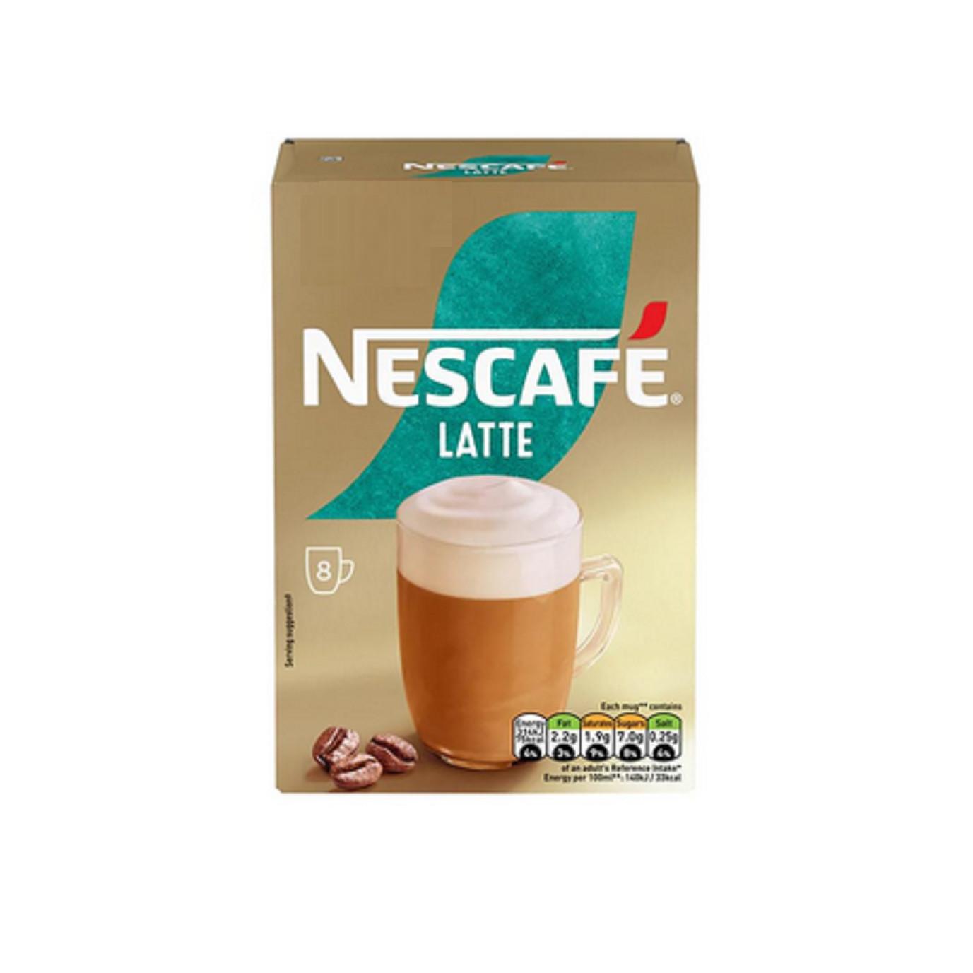 

@ NESCAFÉ LATTE Кофе 8 x Каждый 18 г 144 г Пакетиков Zr-3082-60%Скидка