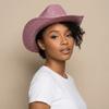 Glitter Pink Western Cowboy Hat Solid Color Cowgirl Hat Fashion Bowler Hat  Show