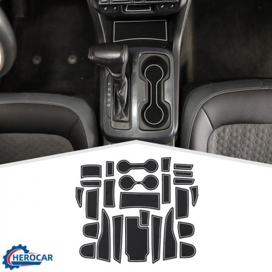 Center Console Liners Mats Cup Holder ert  For Chevy Colorado/GMC Canyon 14+