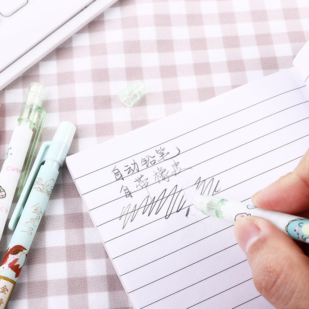 0.7mm Student Stationery with Eraser Press Pen Movable Pencil Automatic Pencils Mechanical Pencil